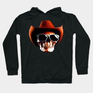 Retro Cowboy Skull Halloween Retro Colorful Hoodie